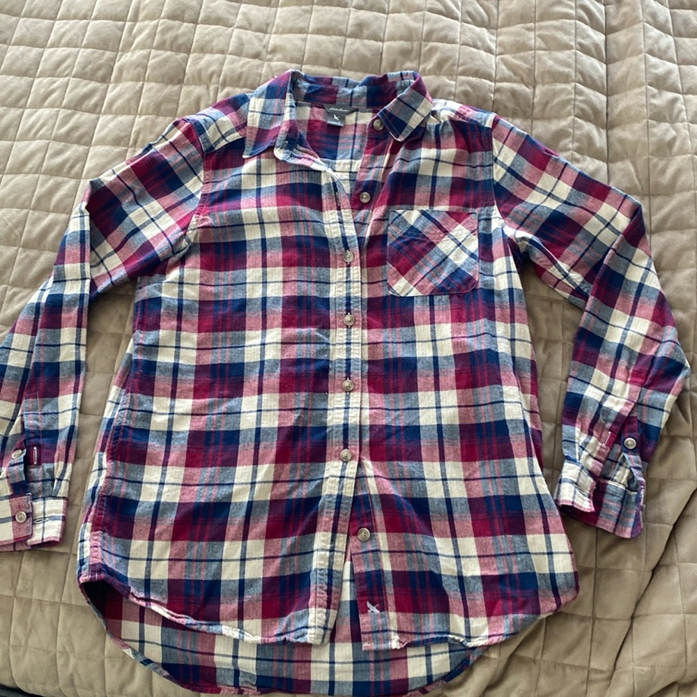 Eddie Bauer woman’s flannel like shirt